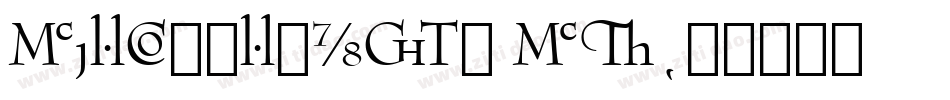 BernhardMod BT字体转换